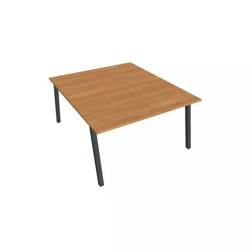 Pracovný stôl UNI A, 140x75,5x160 cm, jelša/čierna Pracovný stôl UNI A, 140x75,5x160 cm, jelša/čierna