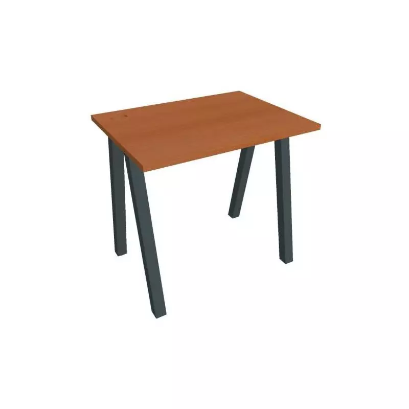 Pracovný stôl UNI A, 80x75,5x60 cm, čerešňa/čierna Pracovný stôl UNI A, 80x75,5x60 cm, čerešňa/čierna