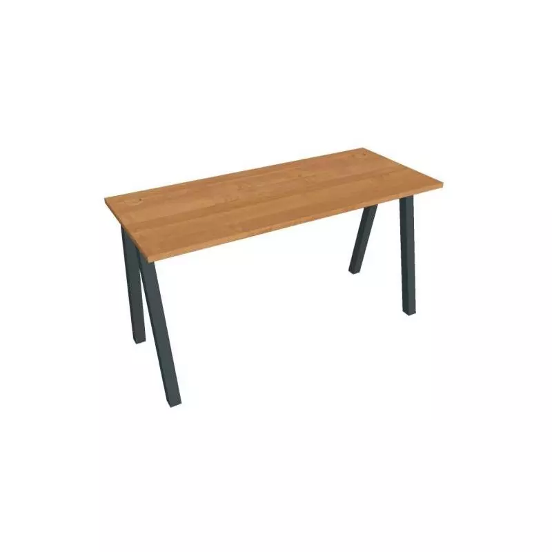 Pracovný stôl UNI A, 140x75,5x60 cm, jelša/čierna Pracovný stôl UNI A, 140x75,5x60 cm, jelša/čierna