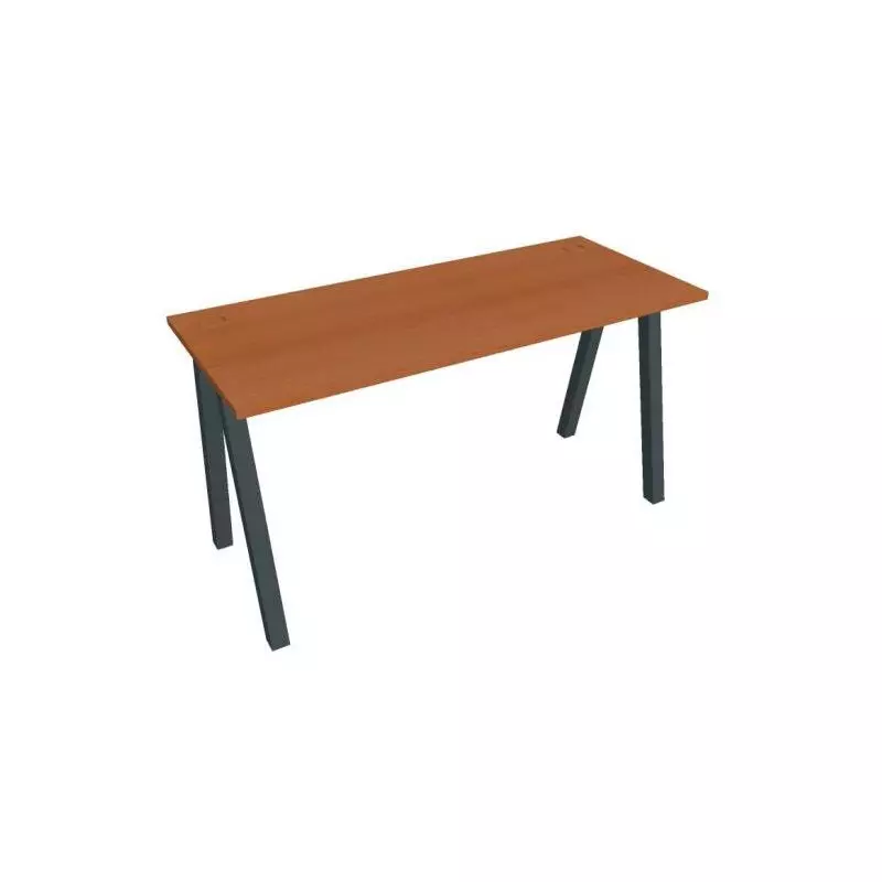 Pracovný stôl UNI A, 140x75,5x60 cm, čerešňa/čierna Pracovný stôl UNI A, 140x75,5x60 cm, čerešňa/čierna