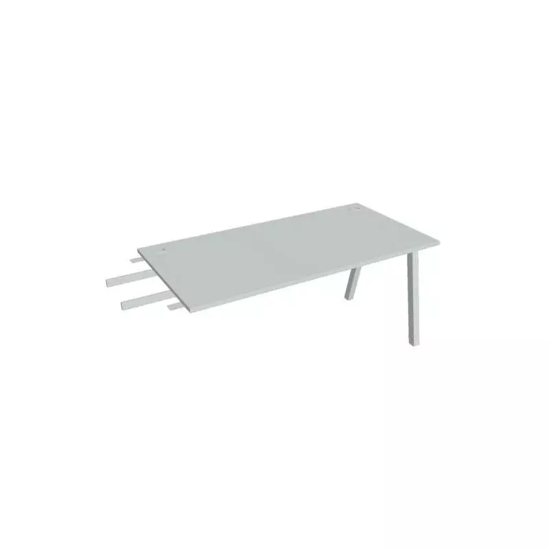 Pracovný stôl UNI A, kolmo reťaziaci, 160x75,5x80 cm, sivá/sivá Pracovný stôl UNI A, kolmo reťaziaci, 160x75,5x80 cm, sivá/sivá