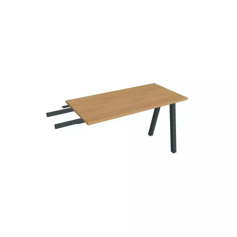 Pracovný stôl UNI A, kolmo reťaziaci, 120x75,5x60 cm, dub/čierna Pracovný stôl UNI A, kolmo reťaziaci, 120x75,5x60 cm, dub/čierna