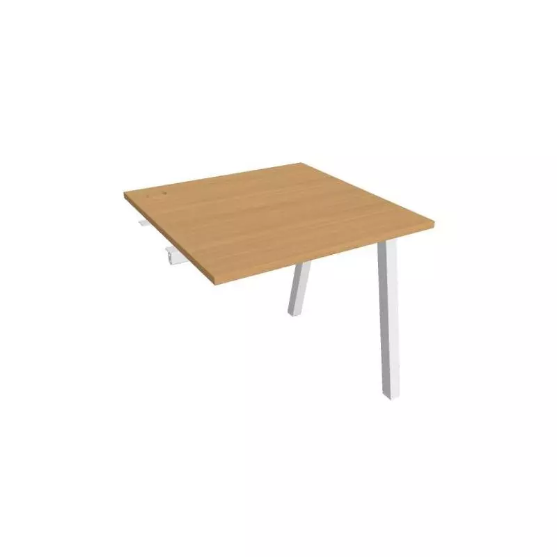 Pracovný stôl UNI A, k pozdĺ. reťazeniu, 80x75,5x80 cm, buk/biela Pracovný stôl UNI A, k pozdĺ. reťazeniu, 80x75,5x80 cm, buk/biela