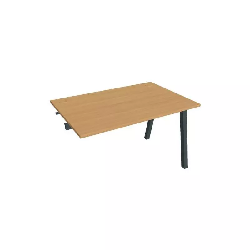 Pracovný stôl UNI A, k pozdĺ. reťazeniu, 120x75,5x80 cm, buk/čierna Pracovný stôl UNI A, k pozdĺ. reťazeniu, 120x75,5x80 cm, buk/čierna