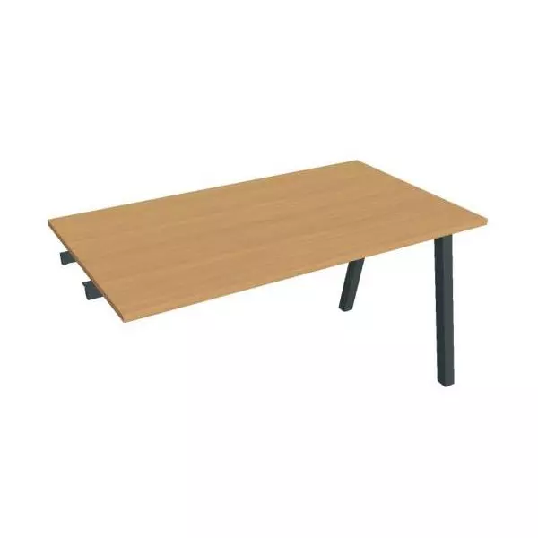 Rokovací stôl UNI A, k pozdĺ. reťazeniu, 140x75,5x80 cm, buk/čierna