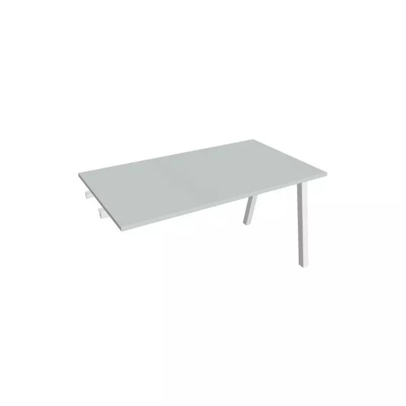 Rokovací stôl UNI A, k pozdĺ. reťazeniu, 140x75,5x80 cm, sivá/biela Rokovací stôl UNI A, k pozdĺ. reťazeniu, 140x75,5x80 cm, sivá/biela