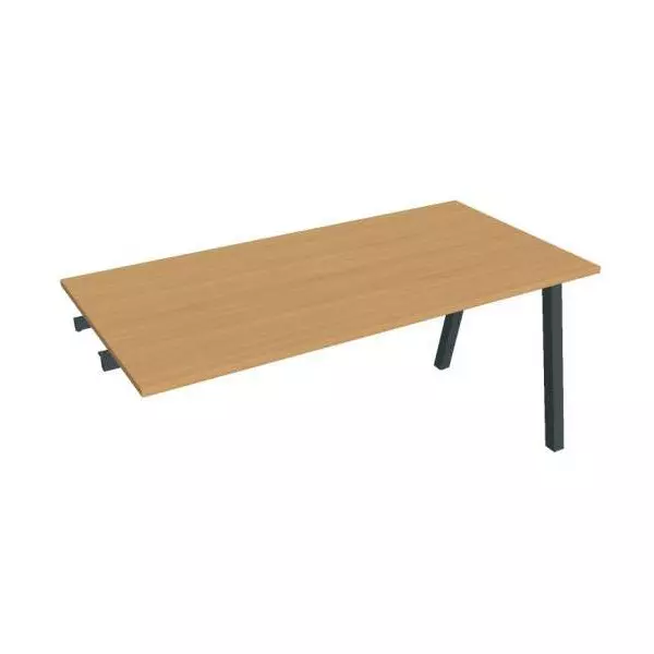 Rokovací stôl UNI A, k pozdĺ. reťazeniu, 160x75,5x80 cm, buk/čierna