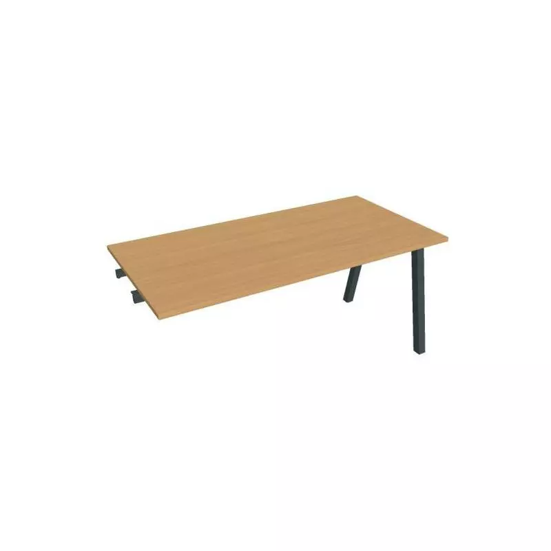 Rokovací stôl UNI A, k pozdĺ. reťazeniu, 160x75,5x80 cm, buk/čierna Rokovací stôl UNI A, k pozdĺ. reťazeniu, 160x75,5x80 cm, buk/čierna