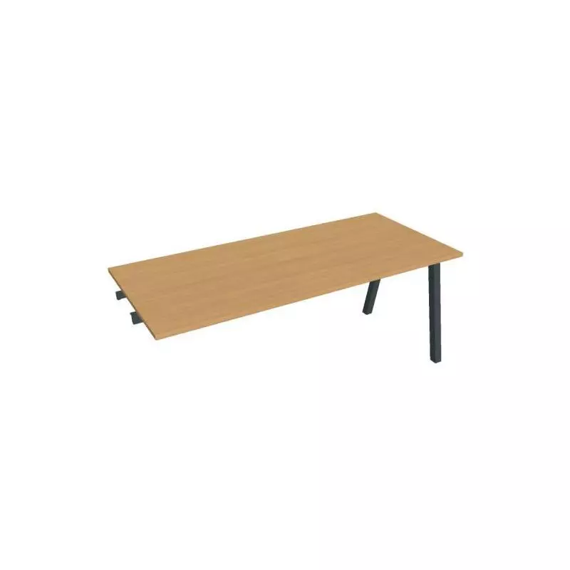 Rokovací stôl UNI A, k pozdĺ. reťazeniu, 180x75,5x80 cm, buk/čierna Rokovací stôl UNI A, k pozdĺ. reťazeniu, 180x75,5x80 cm, buk/čierna