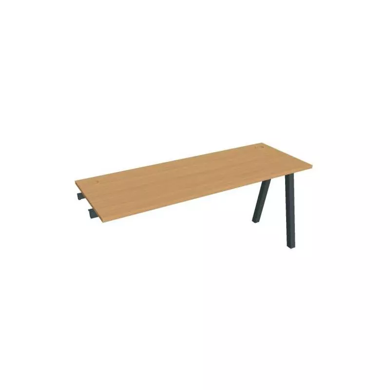 Pracovný stôl UNI A, k pozdĺ. reťazeniu, 160x75,5x60 cm, buk/čierna Pracovný stôl UNI A, k pozdĺ. reťazeniu, 160x75,5x60 cm, buk/čierna