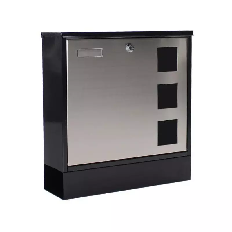 Poštová schránka Design Mailbox, nerez/čierna Poštová schránka Design Mailbox, nerez/čierna