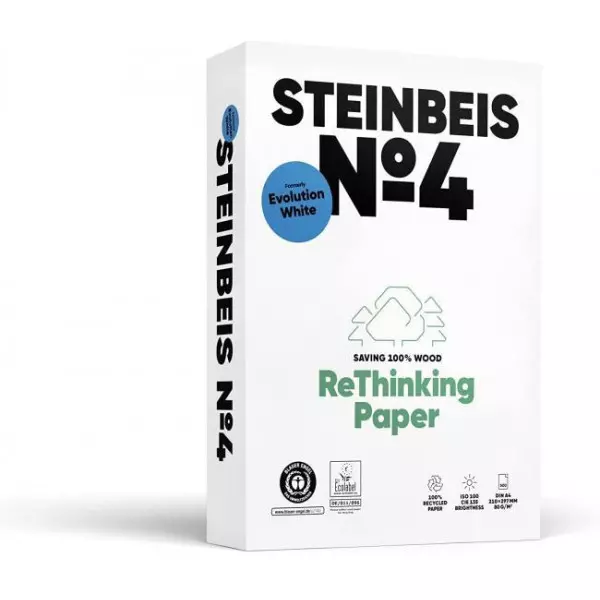 Kopírovací papier Steinbeis №4 recyklovaný A4, 80g CIE 135