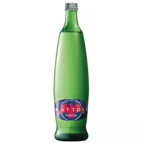 Minerálna voda MATTONI Grand perlivá, 12 x 0,75 ℓ VRATNÉ SKLO
