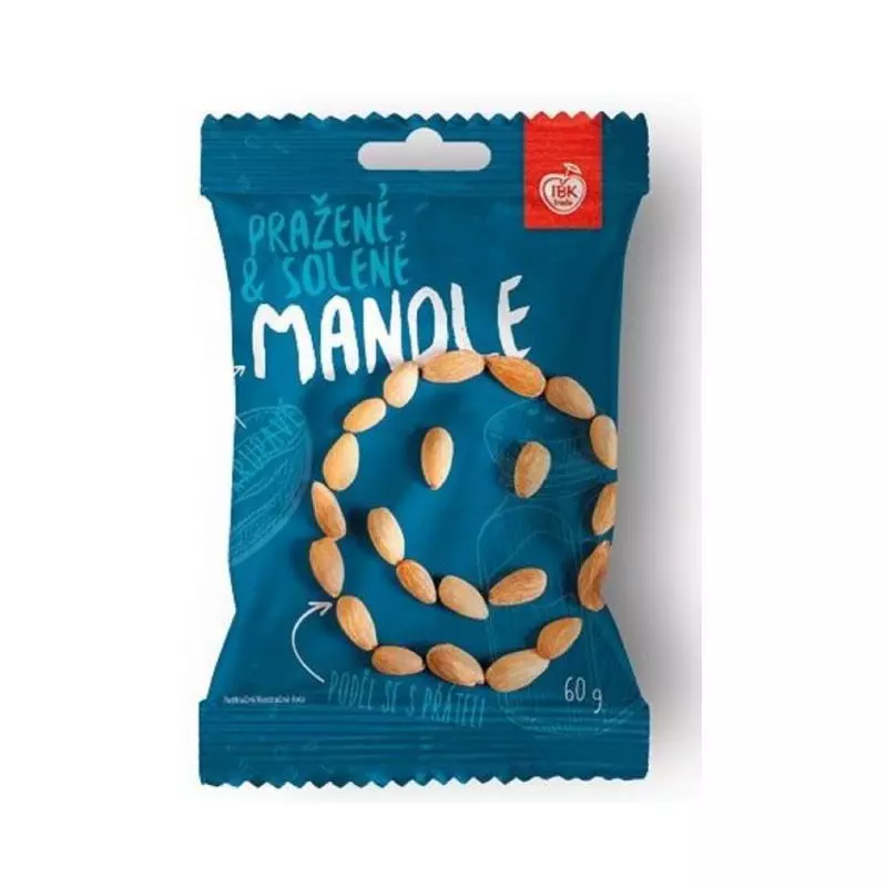 Mandle pražené solené IBK 60 g Mandle pražené solené IBK 60 g
