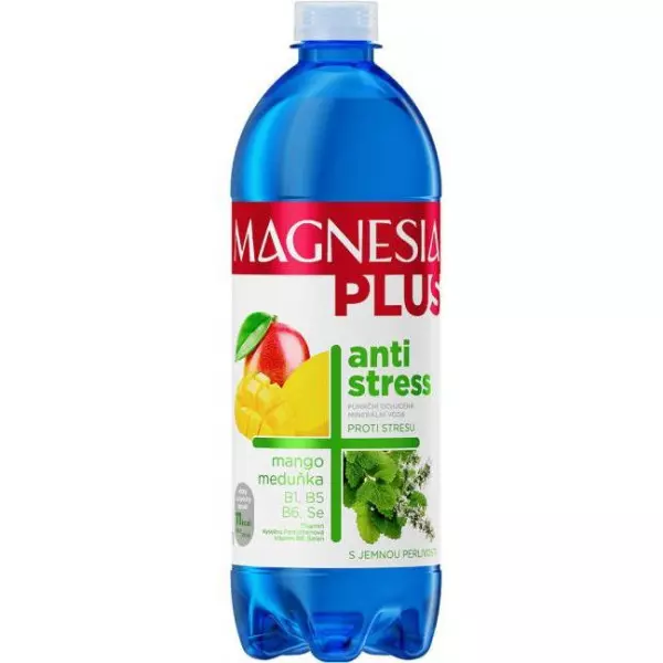 Minerálna voda MAGNESIA Plus Antistress mango, medovka 6 x 0,7 ℓ