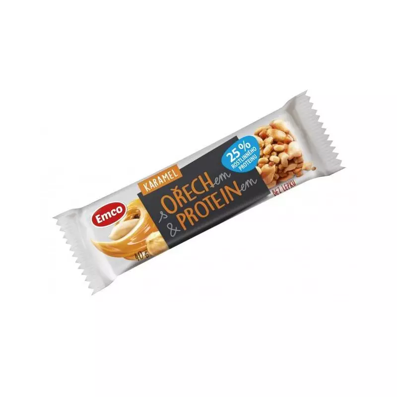 Tyčinka MYSLI s proteínom 40 g karamel Tyčinka MYSLI s proteínom 40 g karamel
