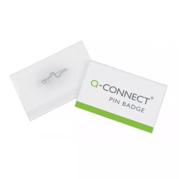 Visačka so špendlíkom Q-CONNECT 90x54mm 50ks