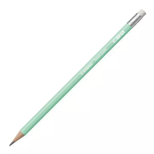 Ceruzka STABILO Swano Pastel HB s gumou pastel zelená