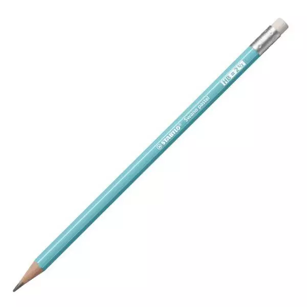 Ceruzka STABILO Swano Pastel HB s gumou pastel modrá
