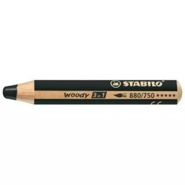 Farbička STABILO woody 3 in1 čierna