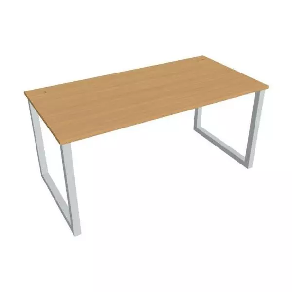Pracovný stôl UNI O, 160x75,5x80 cm, buk/sivá