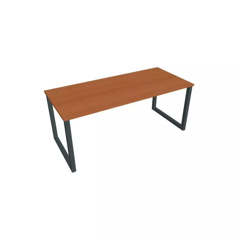 Pracovný stôl UNI O, 180x75,5x80 cm, čerešňa/čierna Pracovný stôl UNI O, 180x75,5x80 cm, čerešňa/čierna