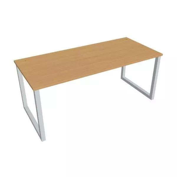 Pracovný stôl UNI O, 180x75,5x80 cm, buk/sivá