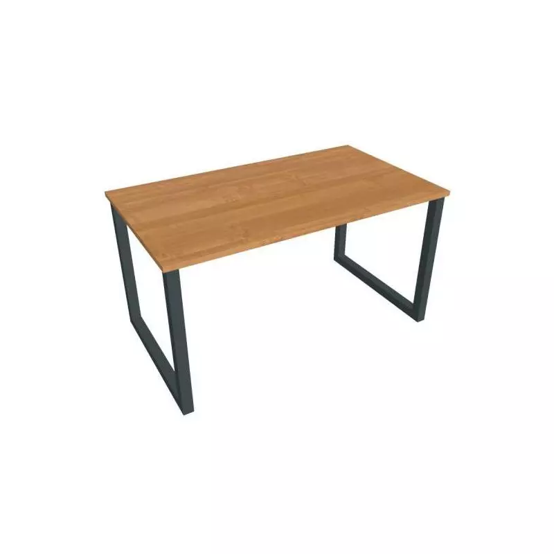 Rokovací stôl UNI O, 140x75,5x80 cm, jelša/čierna Rokovací stôl UNI O, 140x75,5x80 cm, jelša/čierna