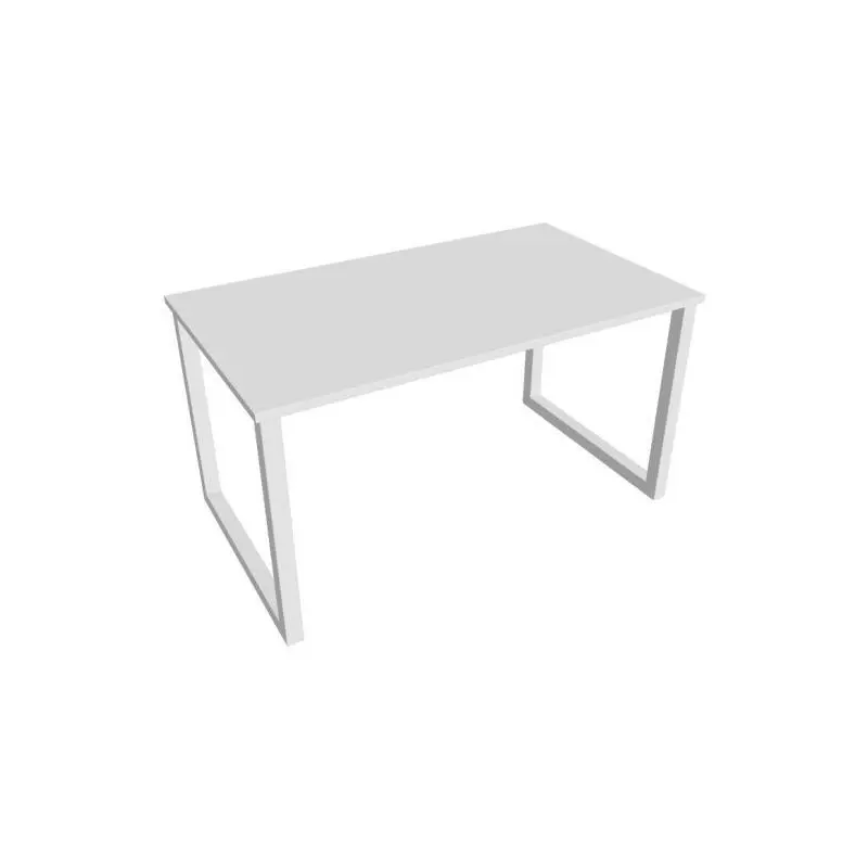 Rokovací stôl UNI O, 140x75,5x80 cm, biela/biela Rokovací stôl UNI O, 140x75,5x80 cm, biela/biela