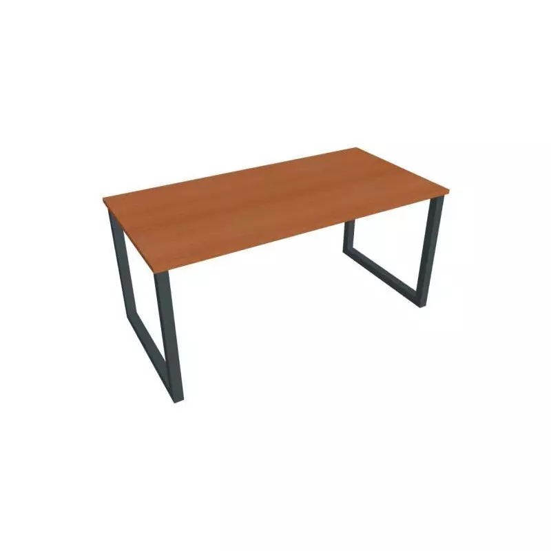 Rokovací stôl UNI O, 160x75,5x80 cm, čerešňa/čierna Rokovací stôl UNI O, 160x75,5x80 cm, čerešňa/čierna