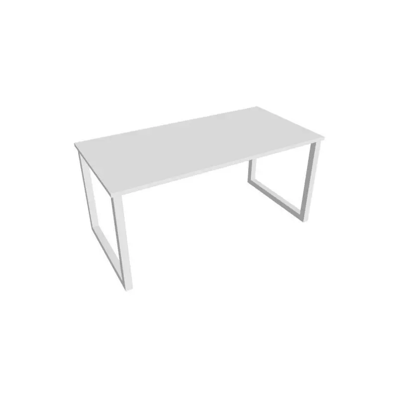 Rokovací stôl UNI O, 160x75,5x80 cm, biela/biela Rokovací stôl UNI O, 160x75,5x80 cm, biela/biela