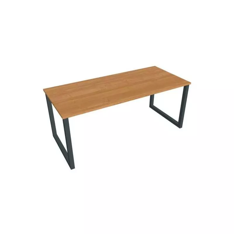 Rokovací stôl UNI O, 180x75,5x80 cm, jelša/čierna Rokovací stôl UNI O, 180x75,5x80 cm, jelša/čierna