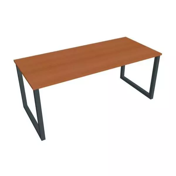 Rokovací stôl UNI O, 180x75,5x80 cm, čerešňa/čierna