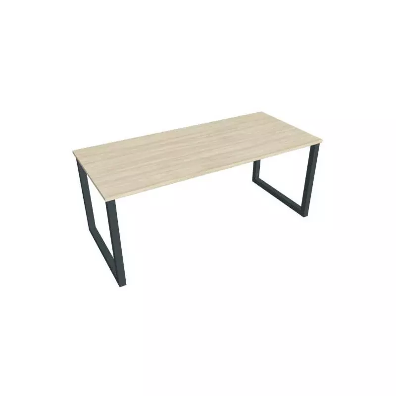 Rokovací stôl UNI O, 180x75,5x80 cm, agát/čierna Rokovací stôl UNI O, 180x75,5x80 cm, agát/čierna