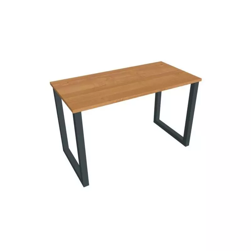 Pracovný stôl UNI O, 120x75,5x60 cm, jelša/čierna Pracovný stôl UNI O, 120x75,5x60 cm, jelša/čierna