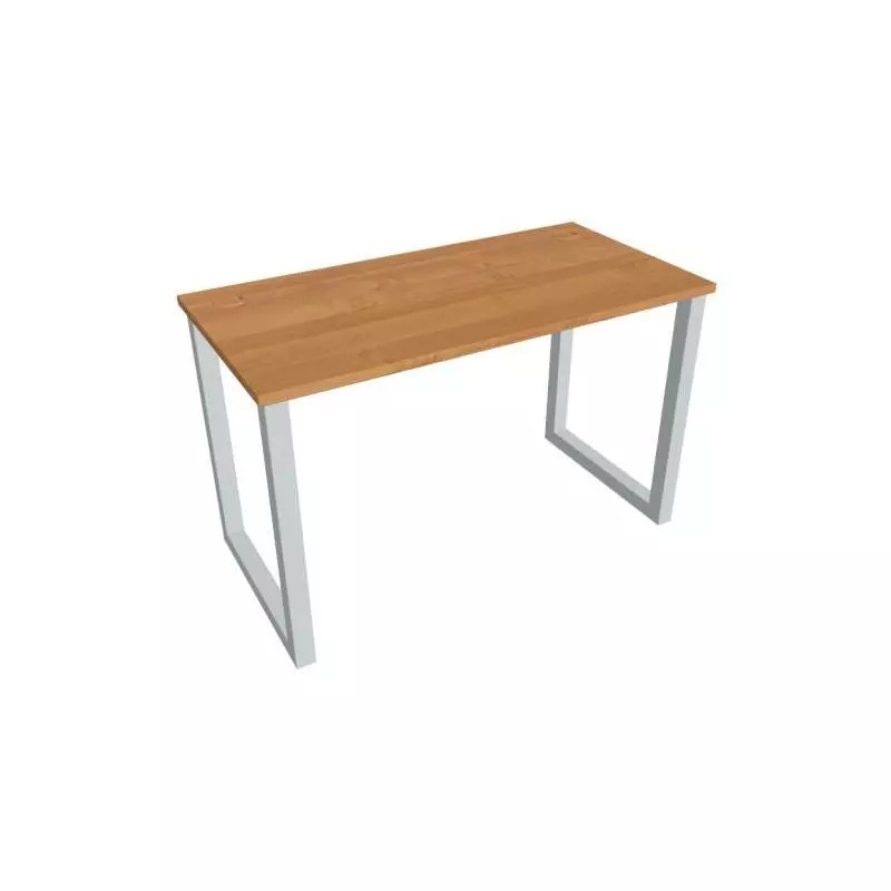 Pracovný stôl UNI O, 120x75,5x60 cm, jelša/sivá Pracovný stôl UNI O, 120x75,5x60 cm, jelša/sivá