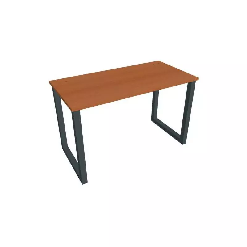 Pracovný stôl UNI O, 120x75,5x60 cm, čerešňa/čierna Pracovný stôl UNI O, 120x75,5x60 cm, čerešňa/čierna