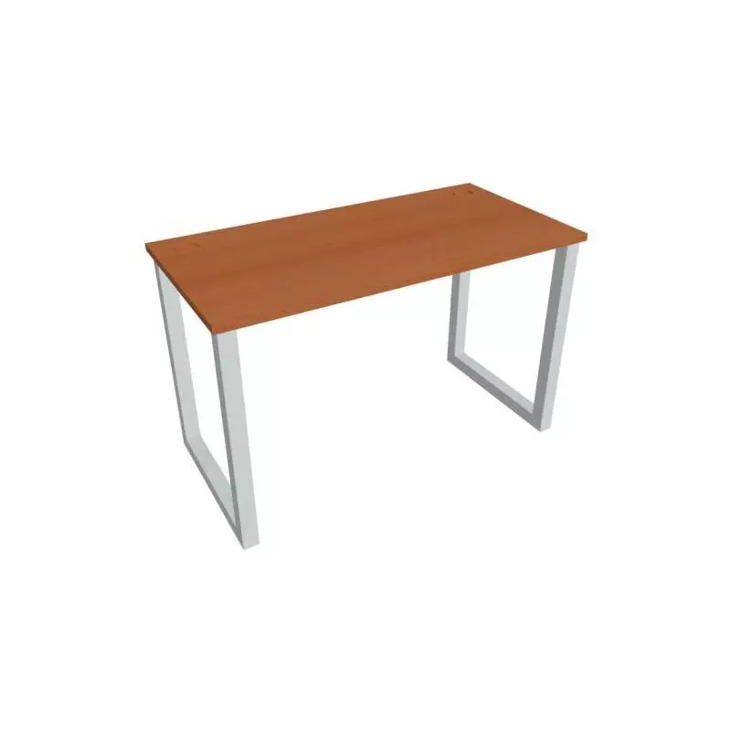 Pracovný stôl UNI O, 120x75,5x60 cm, čerešňa/sivá Pracovný stôl UNI O, 120x75,5x60 cm, čerešňa/sivá