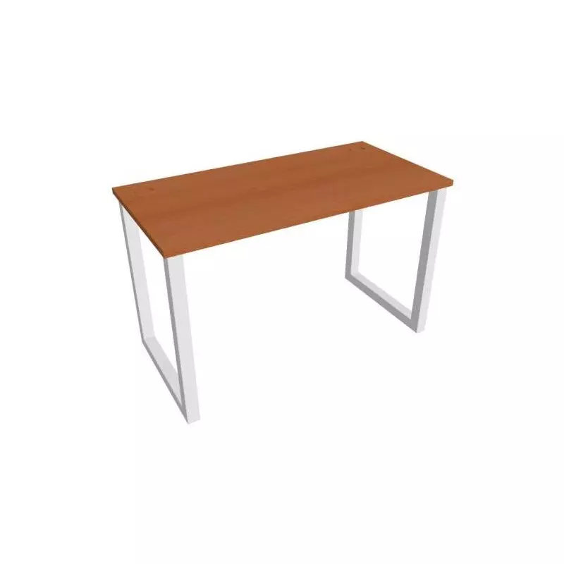 Pracovný stôl UNI O, 120x75,5x60 cm, čerešňa/biela Pracovný stôl UNI O, 120x75,5x60 cm, čerešňa/biela