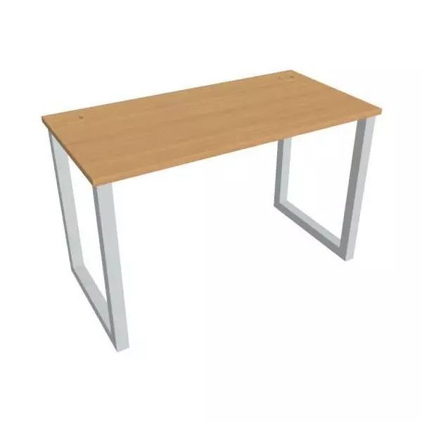 Pracovný stôl UNI O, 120x75,5x60 cm, buk/sivá