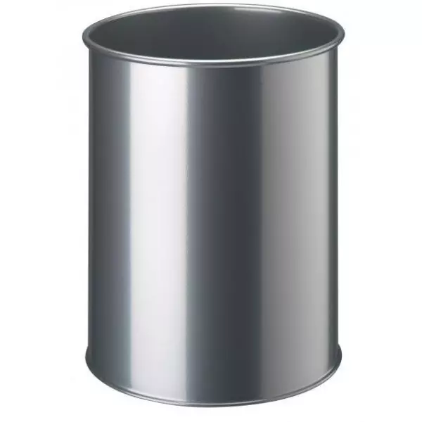 Kôš kovový 15l strieborný