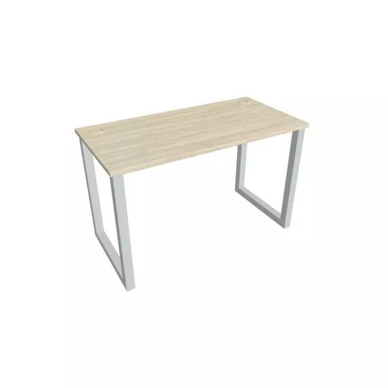 Pracovný stôl UNI O, 120x75,5x60 cm, agát/sivá Pracovný stôl UNI O, 120x75,5x60 cm, agát/sivá
