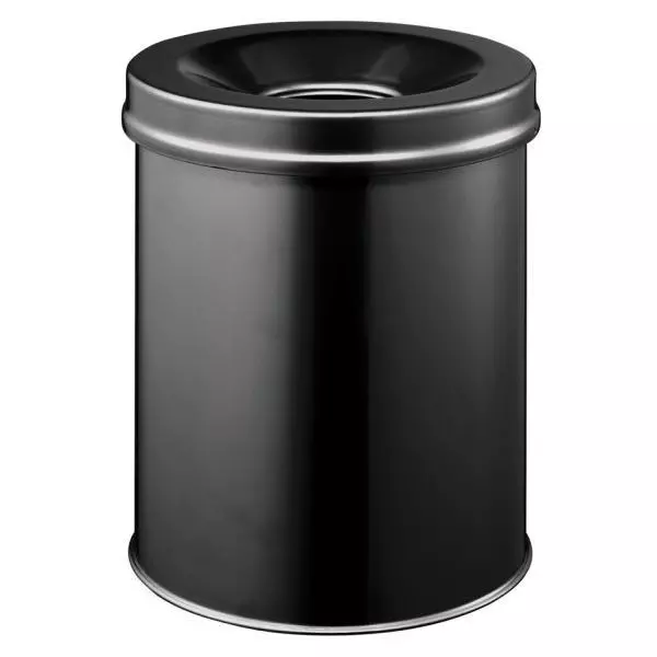 Kôš oceľový protipožiarny 15l čierny