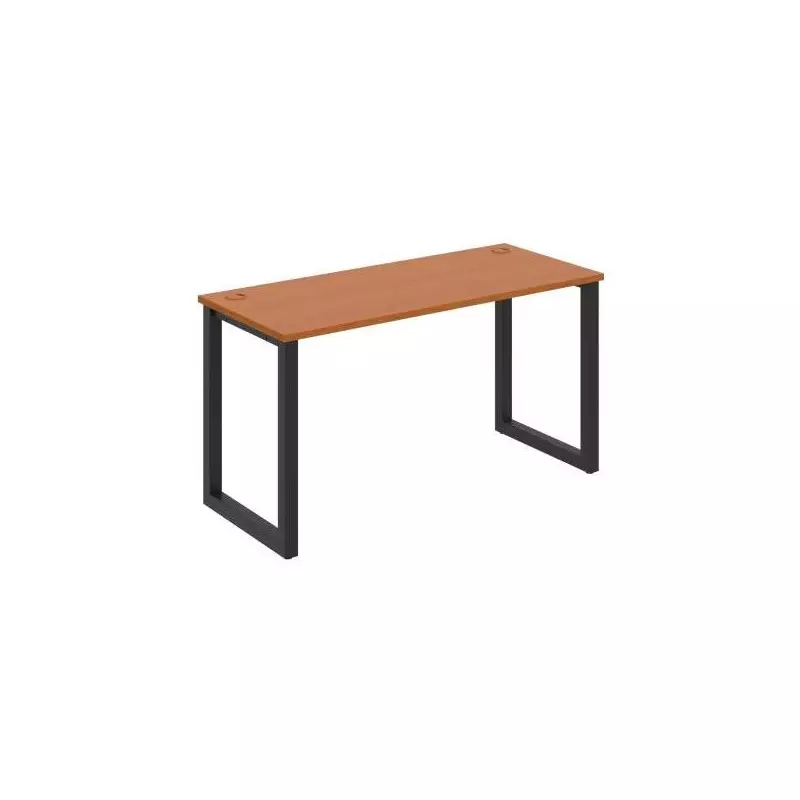 Pracovný stôl UNI O, 140x75,5x60 cm, čerešňa/čierna Pracovný stôl UNI O, 140x75,5x60 cm, čerešňa/čierna