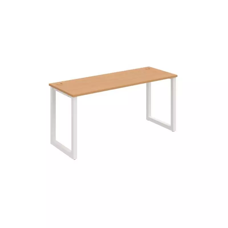 Pracovný stôl UNI O, 160x75,5x60 cm, buk/biela Pracovný stôl UNI O, 160x75,5x60 cm, buk/biela