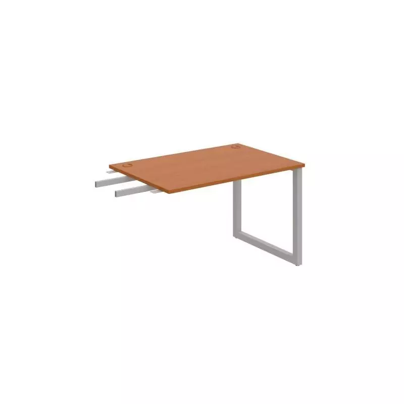 Pracovný stôl UNI O, kolmo reťaziaci, 120x75,5x80 cm, čerešňa/sivá Pracovný stôl UNI O, kolmo reťaziaci, 120x75,5x80 cm, čerešňa/sivá