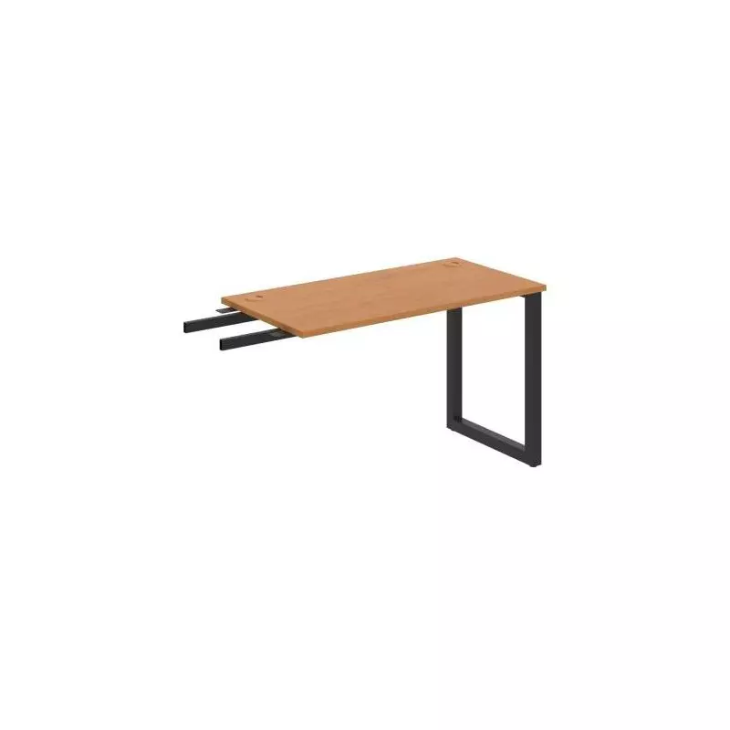 Pracovný stôl UNI O, kolmo reťaziaci, 120x75,5x60 cm, jelša/čierna Pracovný stôl UNI O, kolmo reťaziaci, 120x75,5x60 cm, jelša/čierna