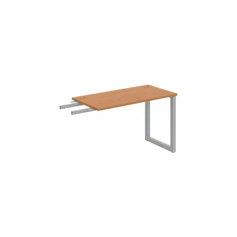 Pracovný stôl UNI O, kolmo reťaziaci, 120x75,5x60 cm, jelša/sivá Pracovný stôl UNI O, kolmo reťaziaci, 120x75,5x60 cm, jelša/sivá