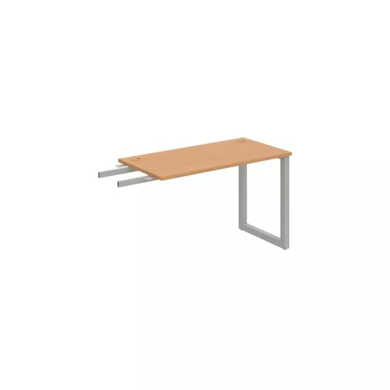 Pracovný stôl UNI O, kolmo reťaziaci, 120x75,5x60 cm, buk/sivá Pracovný stôl UNI O, kolmo reťaziaci, 120x75,5x60 cm, buk/sivá