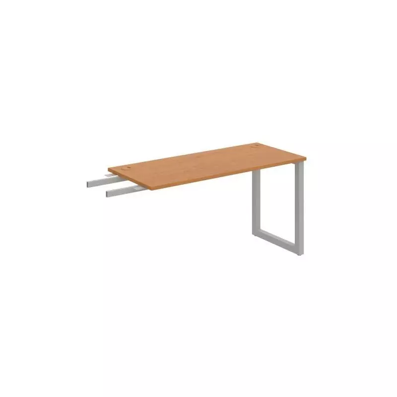 Pracovný stôl UNI O, kolmo reťaziaci, 140x75,5x60 cm, jelša/sivá Pracovný stôl UNI O, kolmo reťaziaci, 140x75,5x60 cm, jelša/sivá